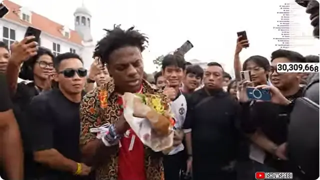 7 Potret Streamer YouTube IShowSpeed Kunjungi Kota Tua Jakarta, Coba Nasi Padang
