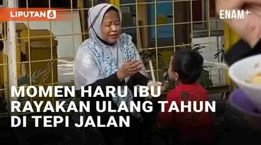 Media sosial kembali dibuat haru oleh momen menyentuh hati seorang ibu. Dalam video yang viral seorang ibu merayakan hari ulang tahun sang anak di tepi jalan. Sang ibu memberikan donat dan lilin untuk ditiup putranya yang menyambut usia baru.