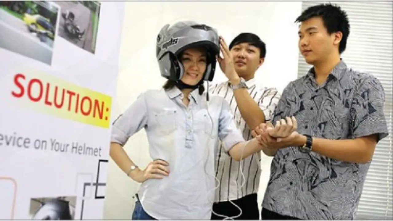 Mahasiswa Indonesia Berhasil Ciptakan Helm Anti Ngantuk