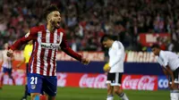 Atletico Madrid berhasil mengalahkan Valencia di Stadion Vicente Calderon. (REUTERS/Sergio Perez)