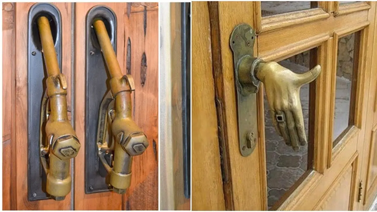7 Potret Gagang Pintu dengan Bentuk Nyeleneh Ini Bikin Unik