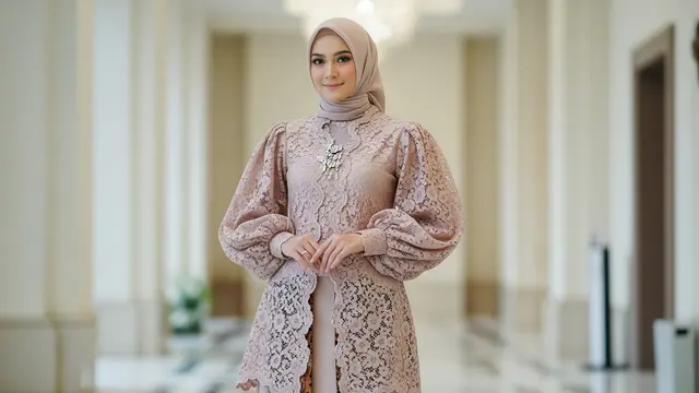 Model Gamis Batik Brokat Nyaman Dipakai