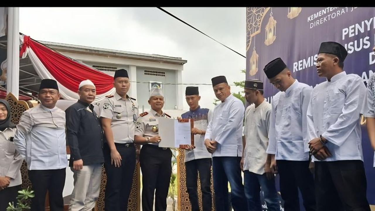 Ribuan Napi Lampung Terima Remisi Lebaran, 52 Langsung Bebas
