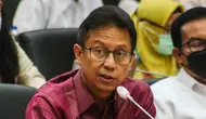 Menteri Kesehatan Budi Gunadi Sadikin mengikuti Rapat Kerja dengan Komisi IX DPR di gedung Parlemen, Jakarta, Senin (7/11/22). Rapat membahas strategi penguatan pelaksanaan Peraturan Presiden Nomor 72 Tahun 2021 tentang Percepatan Penurunan Stunting. (Liputan6.com/Angga Yuniar)