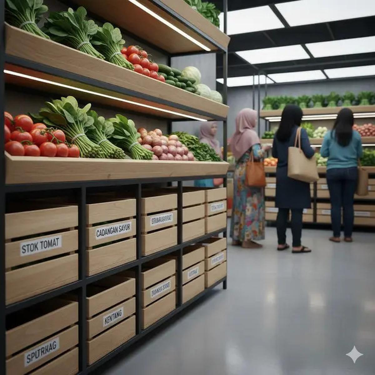 9 Desain Warung Sayur Modern Minimalis, Penataan Rapi dan Menarik