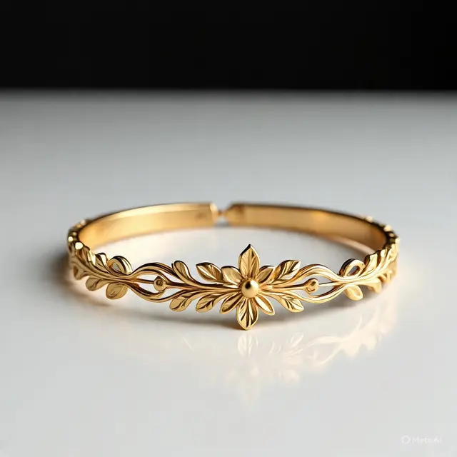 Model Gelang Serut Emas Terbaru