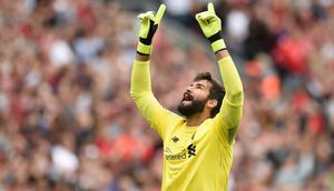 Kiper Liverpool, Alisson Becker. (AFP/Oli Scarff)