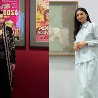 Sebagai seorang seniman, Raline Shah kerap hadiri sejumlah pameran seni. Terbaru, ia terlihat menghadiri pembukaan Art SG di Singapura [@ralineshah]