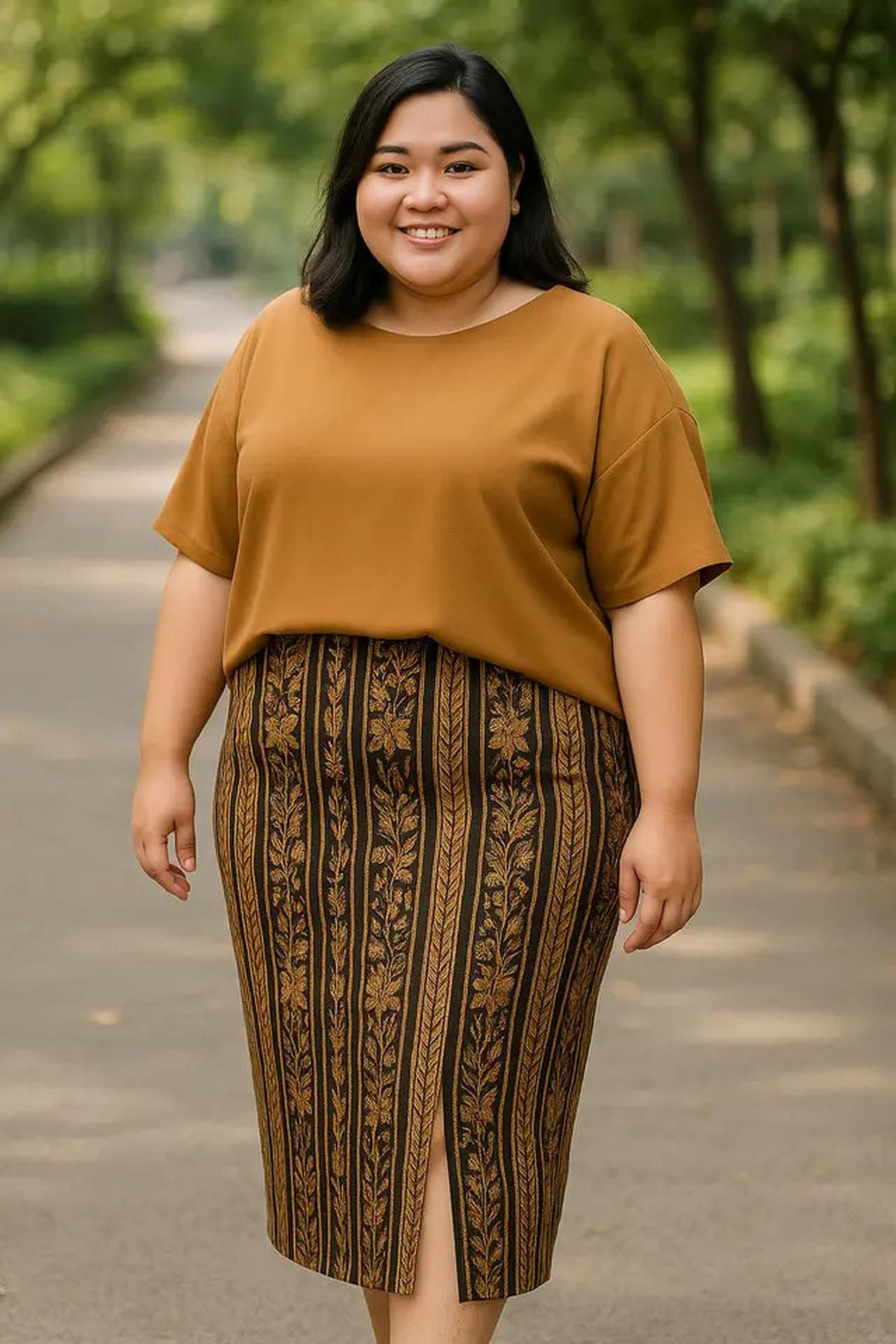 12 Model Batik Wanita Gemuk yang Modis 2025, Nyaman dan Percaya Diri Sepanjang Hari