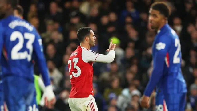 Foto: Derby London Berakhir Imbang, Arsenal Ditahan 10 Pemain Chelsea di Liga Inggris