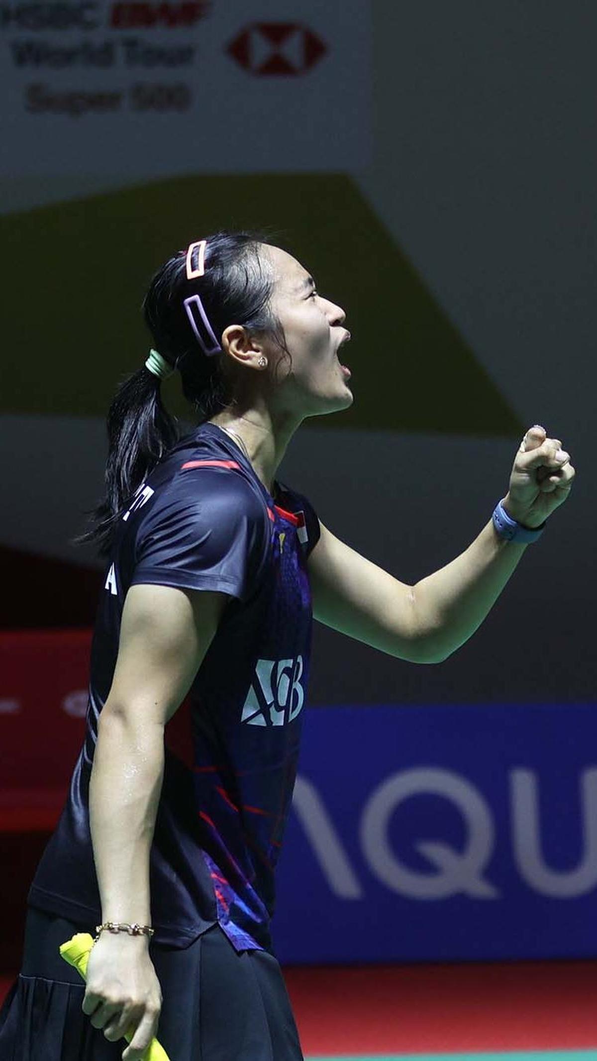 Keduanya berhasil menumbangkan&nbsp;wakil Malaysia, Chen Tang Jie/Toh Ee Wei.&nbsp;Foto: Bola.com/M. Iqbal Ichsan