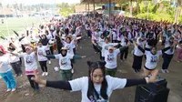 KawanJuangGP menggelar Senam Sehat di Kabupaten Sukabumi, Jawa Barat, Minggu (19/11/2023). (Ist)