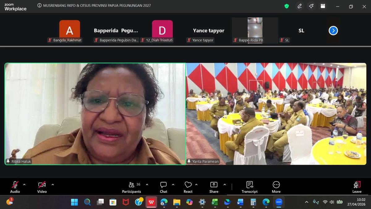 Wamendagri Ribka Haluk Tekankan Sinkronisasi RKPD 2027 Papua Pegunungan dengan Agenda Nasional