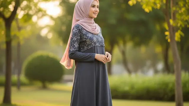 Abaya Gamis Syar’i Modern Tanpa Kesan Berlebihan