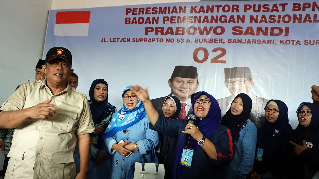 Peresmian Kantor Pusat BPN Prabowo-Sandi Solo