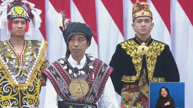 Presiden Joko Widodo (Jokowi) pada Pidato Kenegaraan pada Sidang Tahunan MPR RI, Sidang Bersama DPR RI - DPD RI