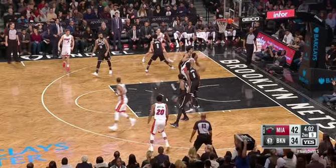 VIDEO : GAME RECAP NBA 2017-2018, Nets 101 vs Heat 95