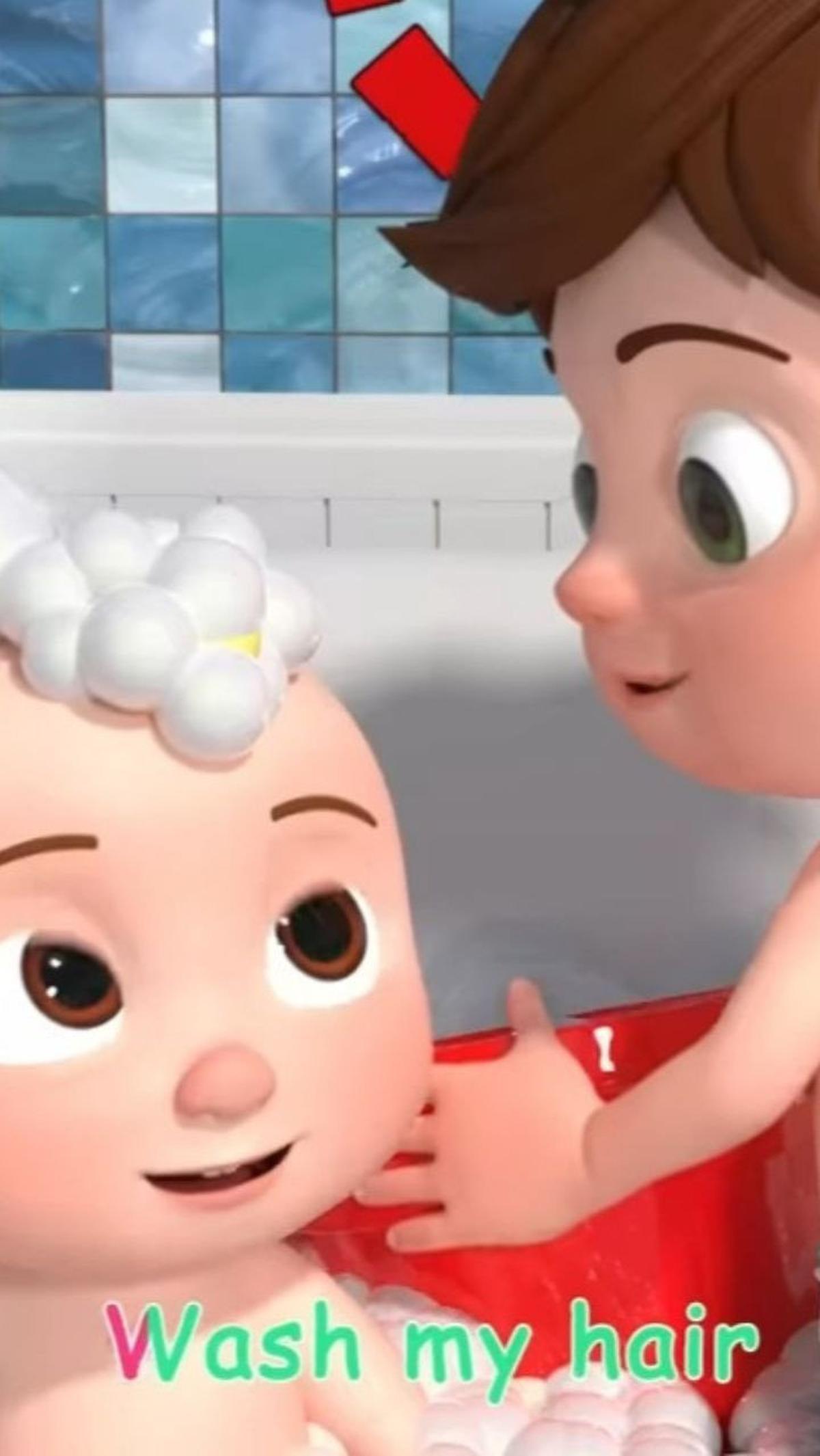 Pertama, Video Lagu 'Bath Song' (Cocomelon)