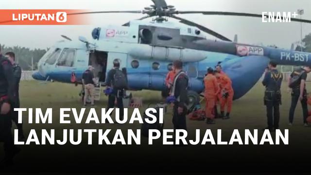 Evakuasi Korban Helikopter Polda Jambi Kembali Dilakukan