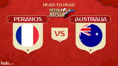Berita video head-to-head Piala Dunia Rusia 2018: Perancis vs Australia.