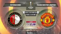 Liga Europa Feyenoord Rotterdam vs Manchester United (Bola.com/Adreanus Titus)