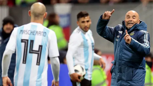 Pelatih timnas Argentina, Jorge Sampaoli