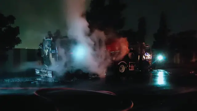 Truk Tangki Terbakar