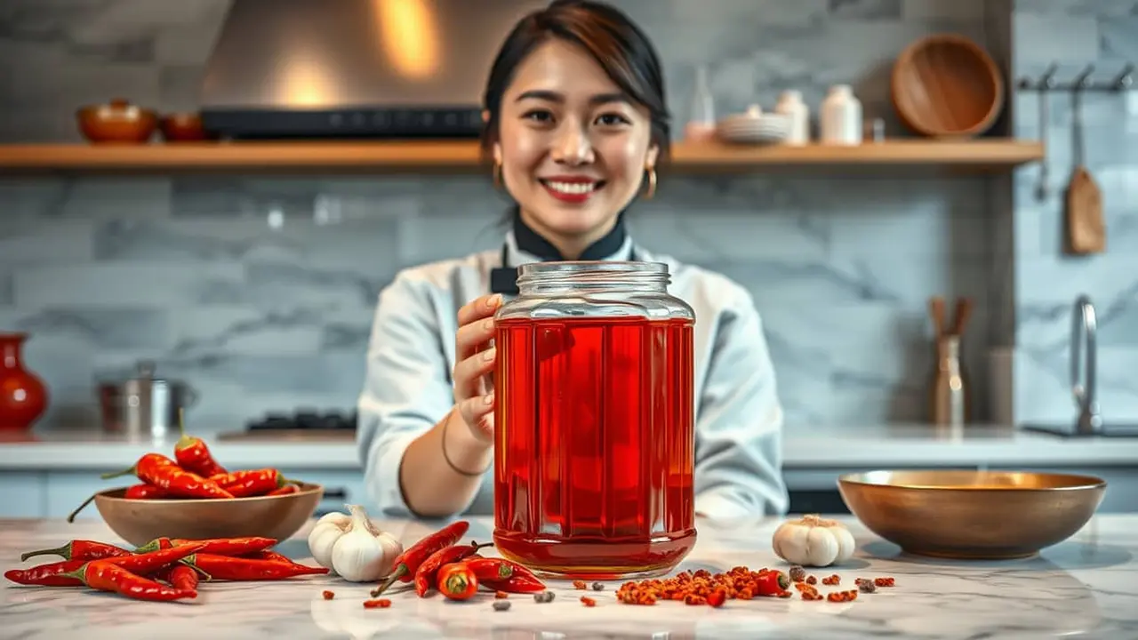 cara bikin chili oil