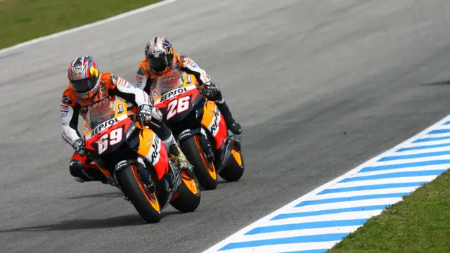 Pedrosa vs. Hayden 