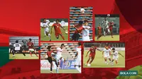 Kolase - Pertemuan Timnas Indonesia Vs Timor Leste di Berbagai Level Umur (Bola.com/Adreanus Titus)
