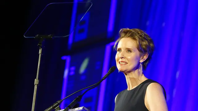 Bintang Sex and the City, Cynthia Nixon, mencalonkan diri jadi Gubernur New York.