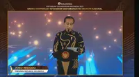 Presiden Joko Widodo dalam Pertemuan Tahunan Bank Indonesia 2023, di Jakarta, Rabu (29/11/2023). (Arief/Liputan6.com)