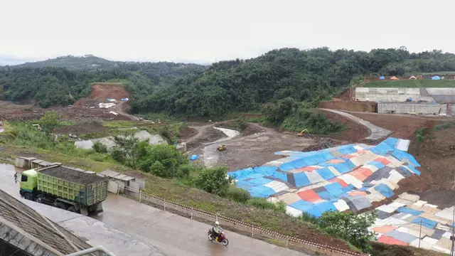 Proyek Bendungan Ciawi ditargetkan selesai pada Desember 2021. Hingga Februari 2021, proses rekontruksi sudah mencapai 81,64 persen. (Dok BBWS Ciliwung Cisadane)