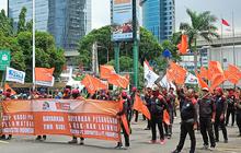Geruduk Kemnaker, Serikat Buruh Minta Gojek, Grab, Maxim Patuhi Prabowo dan Beri THR ke Pengemudi Ojol Hingga Kurir