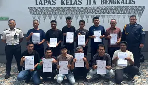 Lapas Bengkalis Beri Pembebasan Bersyarat untuk 113 Narapidana