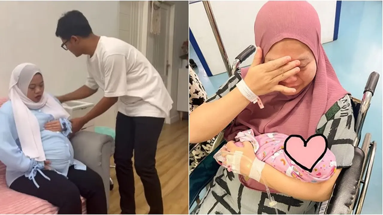 6 Potret Sedih Komika Musdalifah Kehilangan Satu Bayi Kembarnya, Minta Doa Terbaik