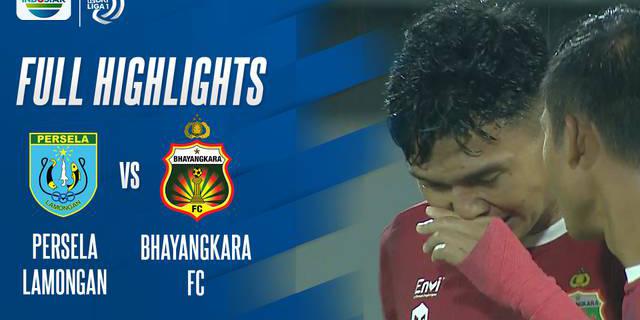 VIDEO: Melihat Empat Gol yang Tercipta di Laga Persela Lamongan Vs Bhayangakara FC pada Pekan 32 BRI Liga 1