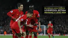 Video selebrasi unik Coutinho, Mane dan Firmino saat merayakan gol kedua Liverpool atas WBA, skor akhir 2-1