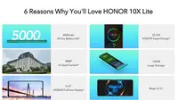 Honor 10X Lite (screenshot situs web Honor)