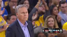 Berita video game recap NBA 2017-2018 antara Golden State Warriors melawan Houston Rockets dengan skor 126-85.