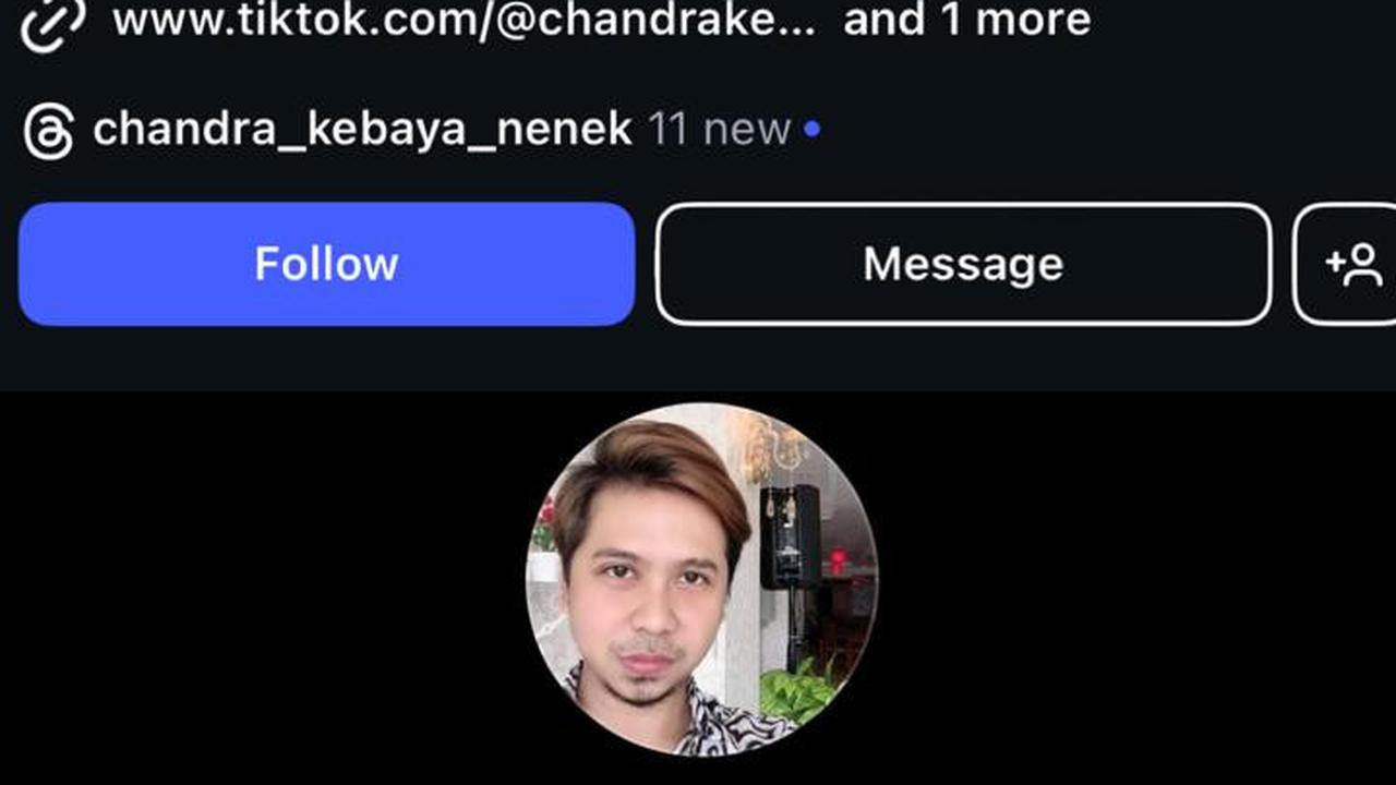 Akun Instagram dan TikTok Chandra Kebaya Nenek