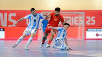 Timnas Futsal Indonesia Vs Timnas Futsal Argentina. (Bola.com/Bagaskara Lazuardi).