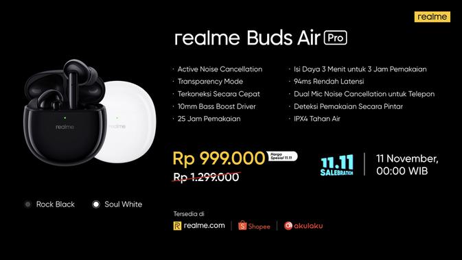 Realme Buds Air Pro (Foto: Realme Indonesia)