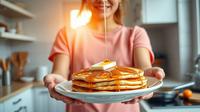 resep pancake teflon 3 bahan ©Ilustrasi dibuat AI