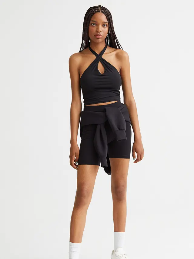 1. Halter Neckline Top