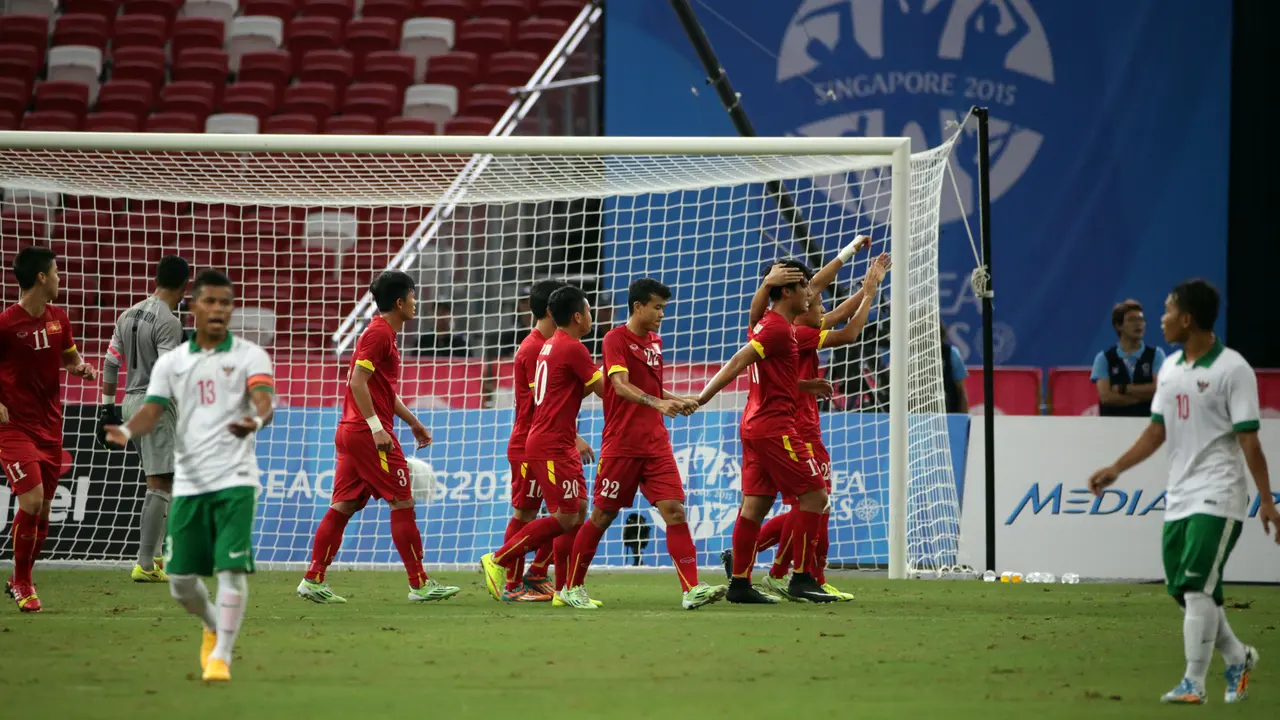 Indonesia vs Vietnam di perebutan medali perunggu sepak bola SEA Games 2015 Singapura