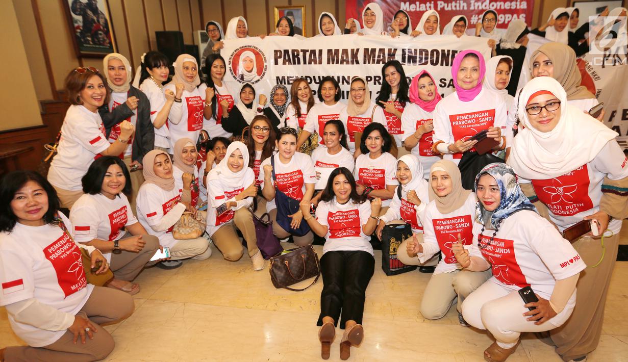 FOTO Deklarasi Kelompok Emak Emak Dukung Prabowo Sandi News
