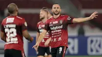 Pemain Bali United, Ilija Spasojevic dalam laga pembukaan BRI Liga 1 2021/2022 melawan Persik Kediri di Stadion Utama Gelora Bung Karno, Jumat (27/8/2021). Bali United menang 1-0. (Foto: Bola.com/Ikhwan Yanuar)