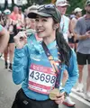 Aktris cantik Febby Rastanty belakangan bikin bangga! Rela terbang ke luar negeri, ia berhasil menuntaskan ajang New York Marathon 2025 dengan hasil fantastis. (Foto: Febby Rastanty)