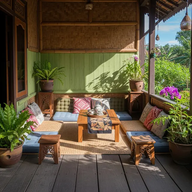 9 Model Ruang Tamu Rumah di Desa Tanpa Sofa tapi Tetap Nyaman